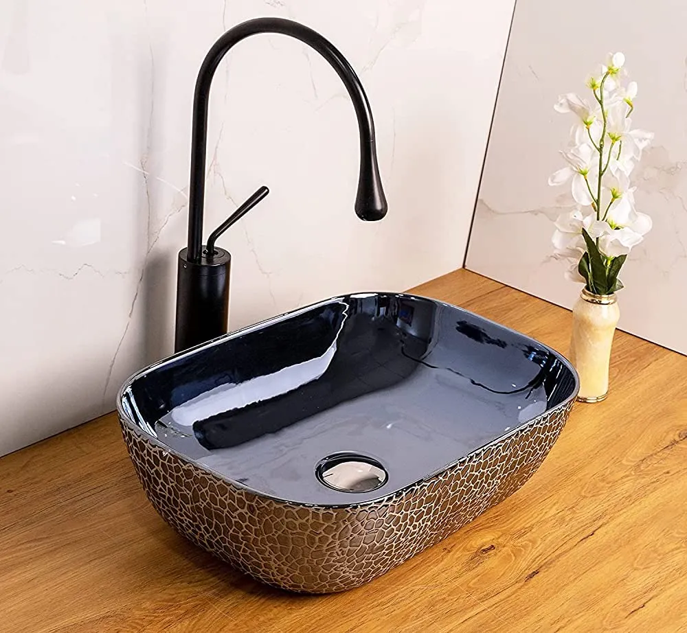 Black designer washbasin