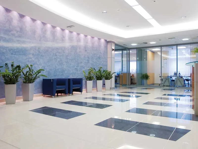 Using Big Slabs in Office Buildings and Lobbies