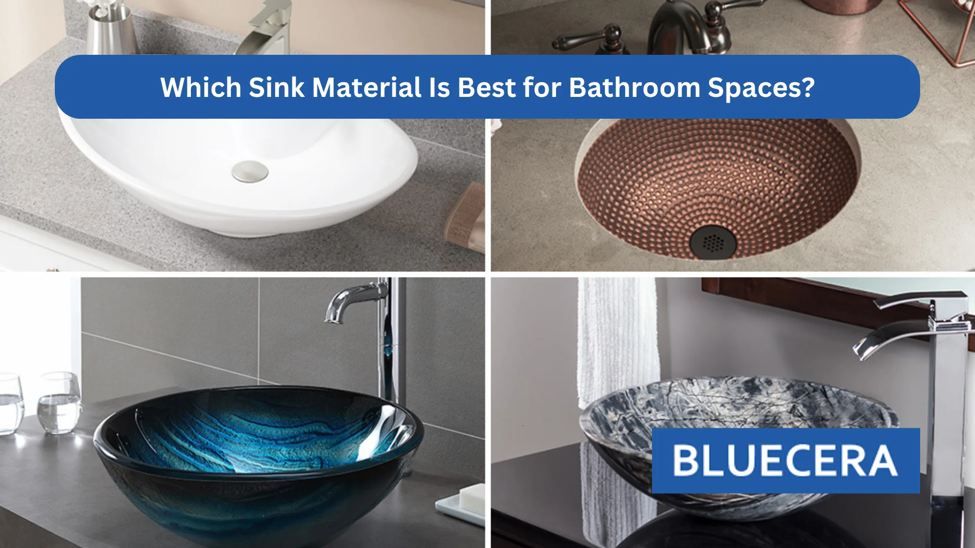Which Sink Material Is Best For Bathroom Spaces?